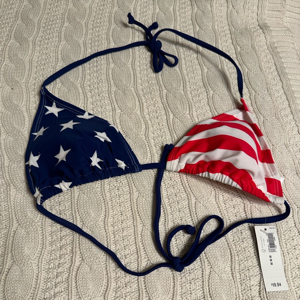 Old Navy Bikini Top. BNWT- Size Medium. Super cute for 4th of July!